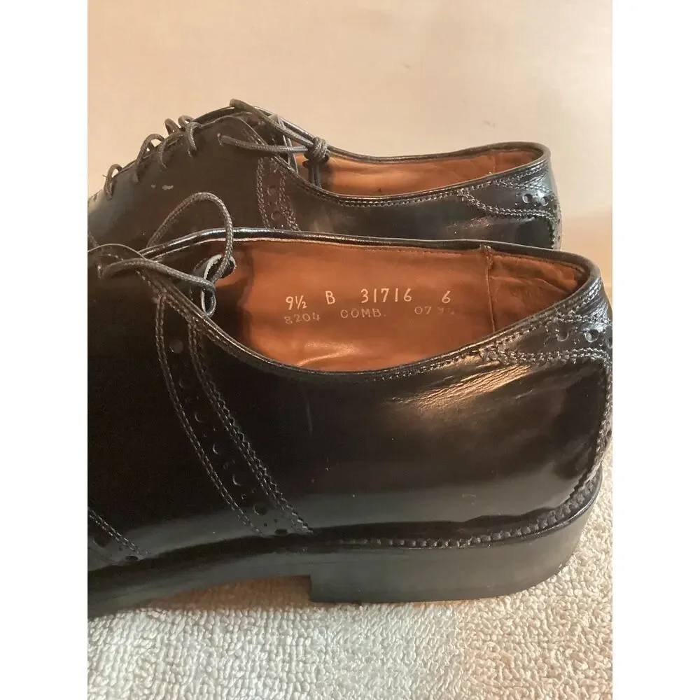Allen Edmond’s Men’s Dress Shoes 9.5 B Black Lace Up Size 31716 Style